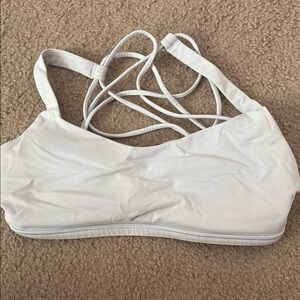 LULULEMON Strappy Gray/White Bra